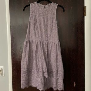 Purple lace dress